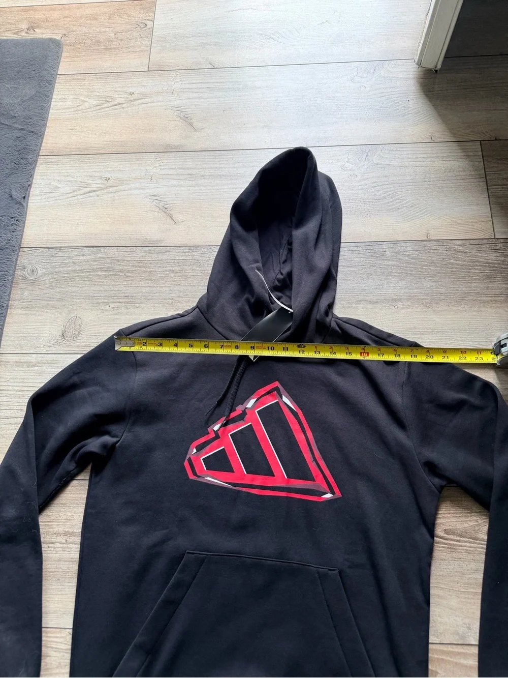 Adidas Men's Size Small Evo Pullover Hoodie. Black/Red. New with Tags